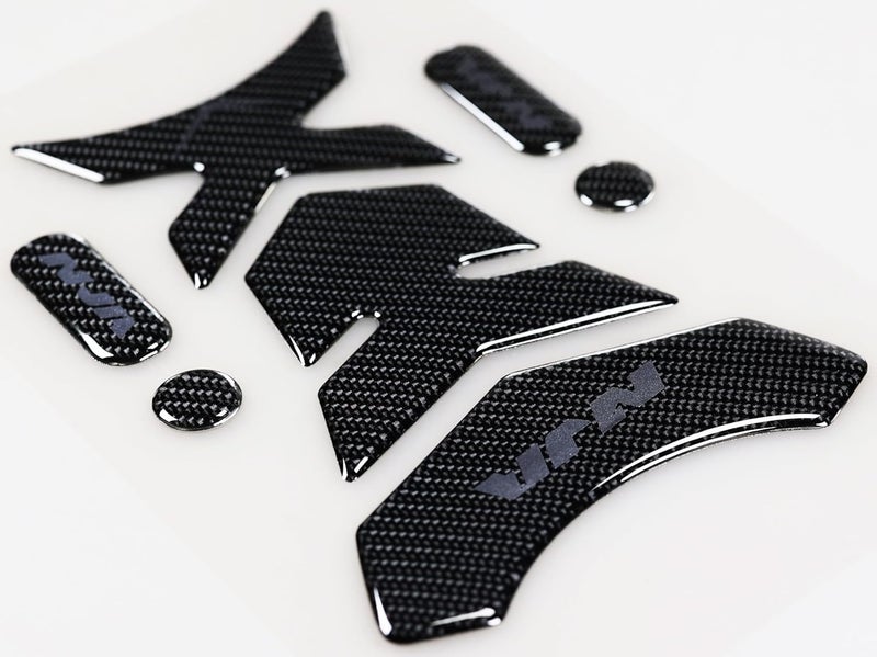 REVSOSTAR 5D Real Carbon Fiber, Motorcycle Decal Vinyl Tank Protector, Tank Pad for NJ 650 ZX636 ZX600 ZX-10R ZX14 ZX1400 with Kick Stand Coaster, Offering an alternative nj tank - Image 4
